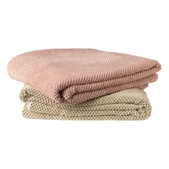 Plaid blokje - blush - 130x160 cm