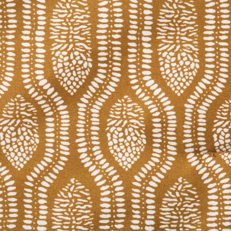 Plaid quilted wave - bruin - 130x170 cm