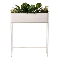 Plantenbak voor balkon breed - beige - 60x71x20 cm