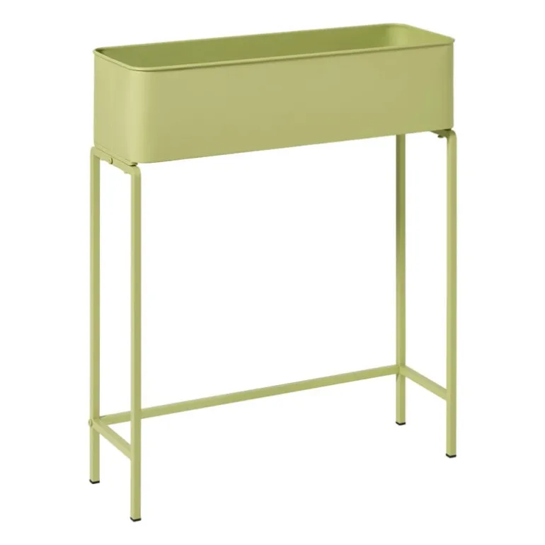 Plantenbak voor balkon breed - groen - 60x71x20 cm