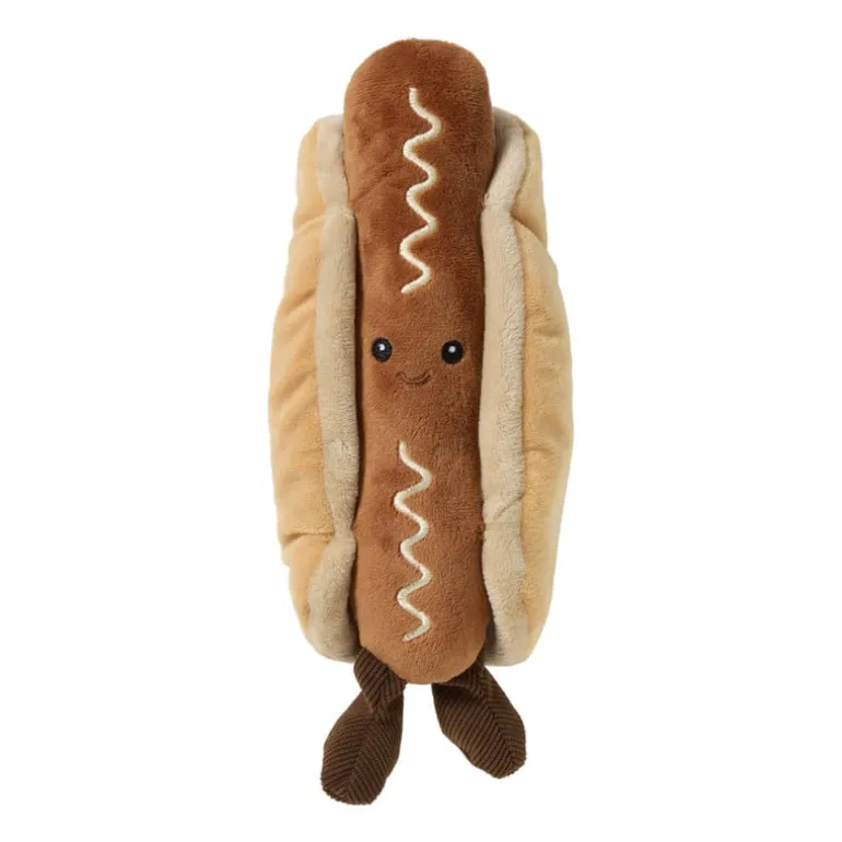Pluche knuffel hotdog