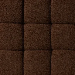 Poef chunk teddy - bruin - 36x36x36 cm