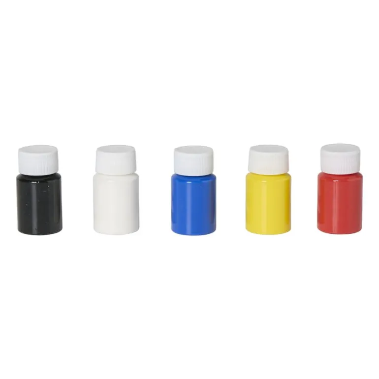 Porseleinverf basiskleuren - set van 5