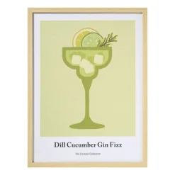 Poster gin - multikleur - 30x40 cm