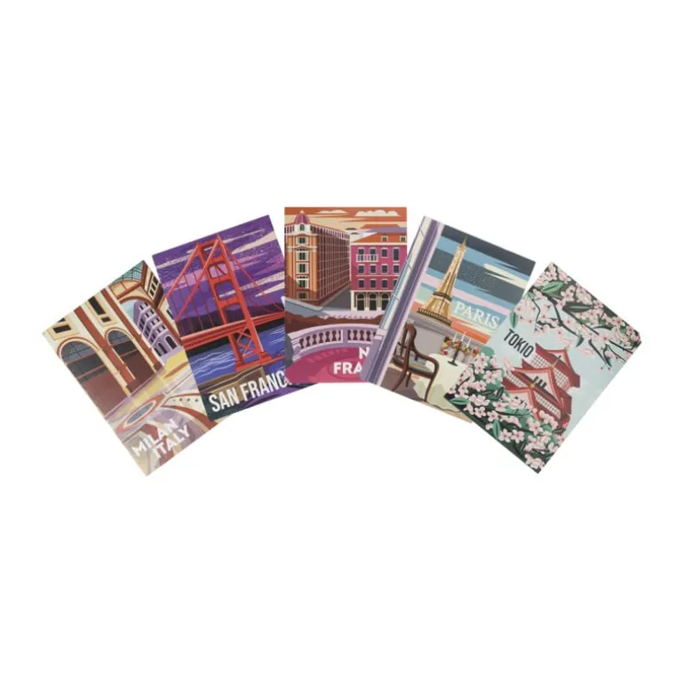 Poster San Francisco - multikleur - 13x18 cm