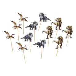 Prikkers dino - multikleur - set van 12