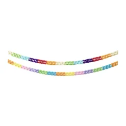 Regenboog guirlande - 2,5 meter - set van 2
