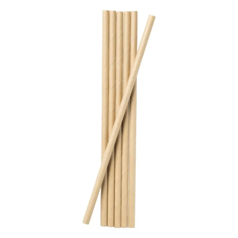 Rietjes kraftpapier - 100 stuks