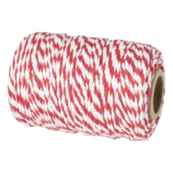 Rollade touw - rood/wit - 45 m