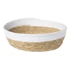 Ronde mand met witte rand - ø36x11 cm