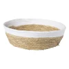 Ronde mand met witte rand - ø33x10 cm