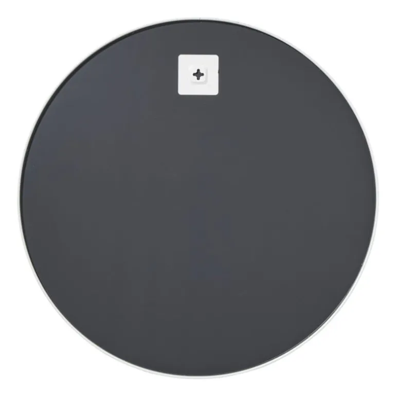 Ronde spiegel met witte lijst - ø70 cm