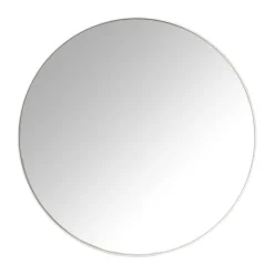 Ronde spiegel met witte lijst - ø70 cm