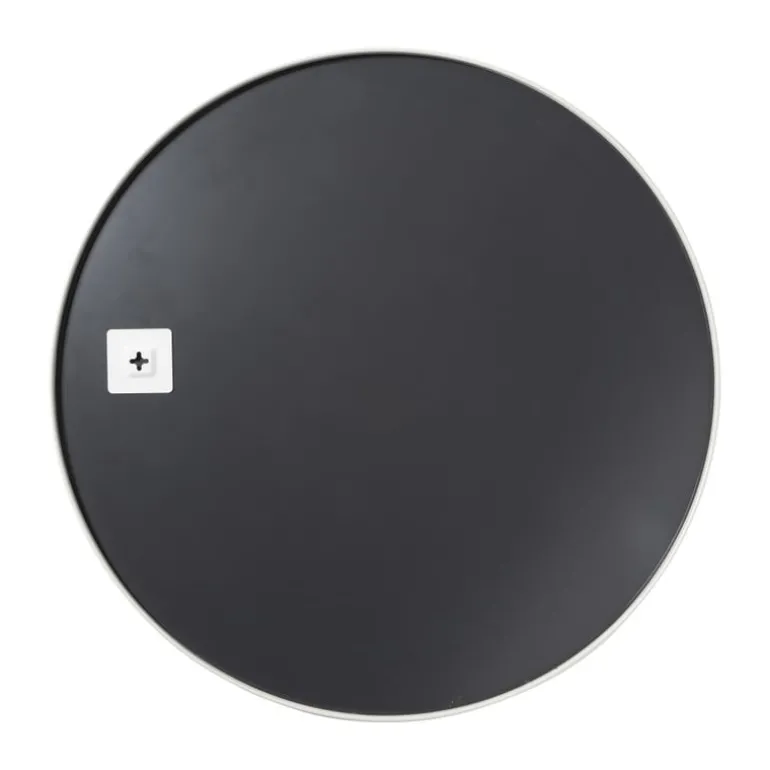 Ronde spiegel met witte lijst - ø70 cm