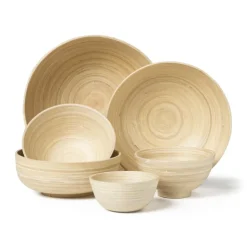 Schaal bamboe - ⌀25 cm