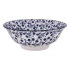 Schaal blue print - flowers - ⌀21 cm