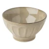 Schaal facet - beige - ⌀13x7.5 cm