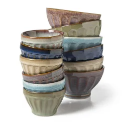 Schaal facet - donkerblauw - ⌀9x5.7 cm