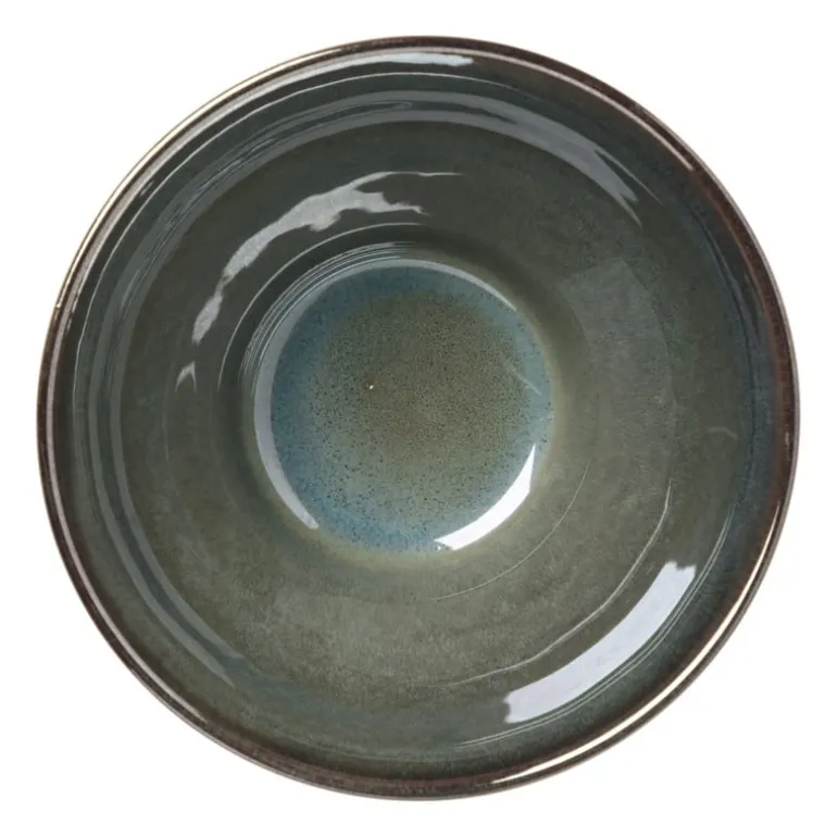 Schaal facet - groen - ⌀13x7.5 cm