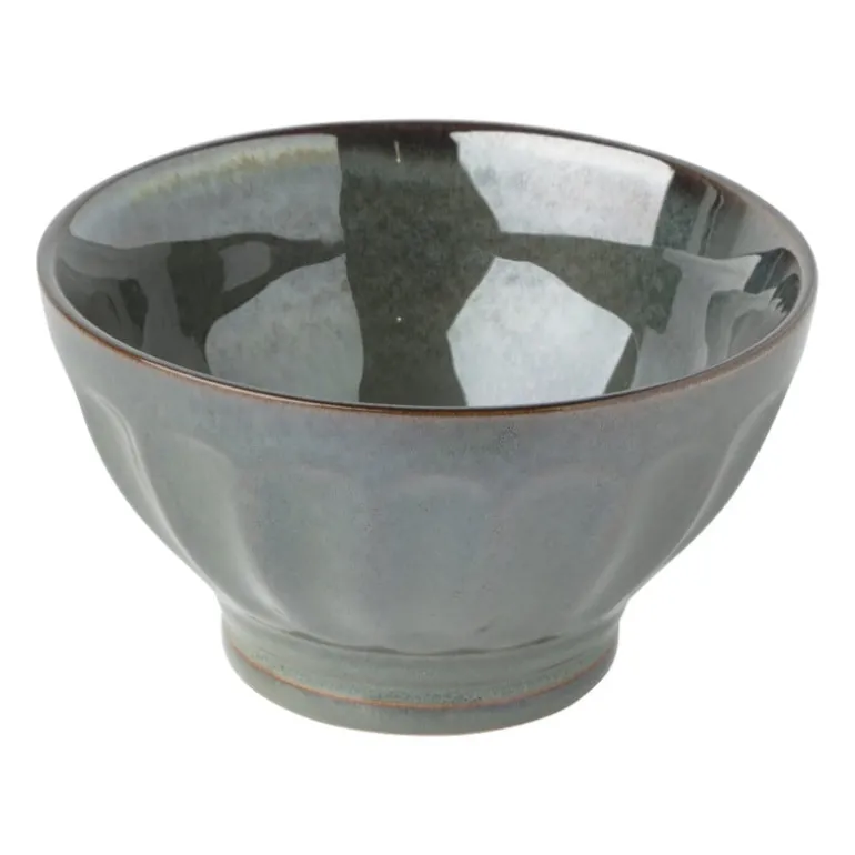 Schaal facet - groen - ⌀13x7.5 cm