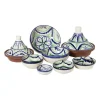 Schaal flor - groen/blauw - ø25 cm