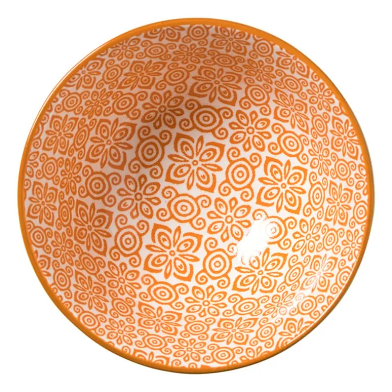 Schaaltje Anke klein - groen/oranje - ø9x4.6 cm
