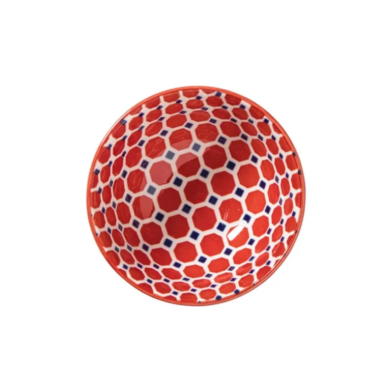 Schaaltje Anne klein - rood/blauw - ø9.2x4.8 cm