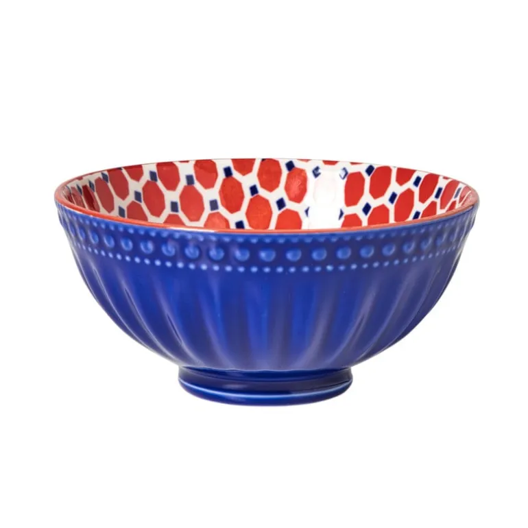 Schaaltje Anne middel - rood/blauw - ø12.3x5.8 cm