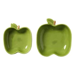 Schaaltje appel groot - groen - 4.2x12.3x13 cm