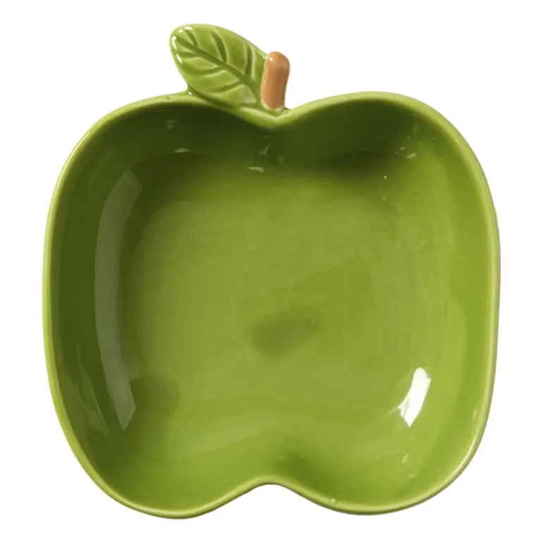 Schaaltje appel groot - groen - 4.2x12.3x13 cm