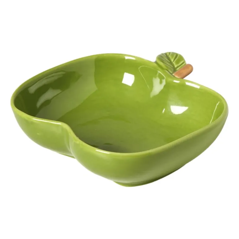 Schaaltje appel groot - groen - 4.2x12.3x13 cm