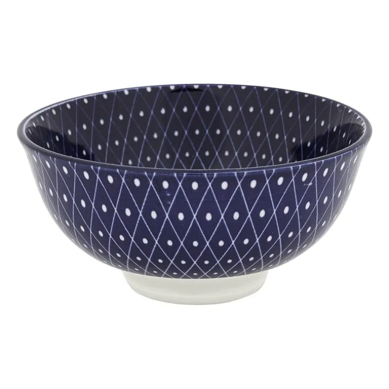 Schaaltje blue print - diamonds - ⌀12 cm