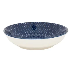 Schaaltje blue print - diamonds - ⌀14 cm