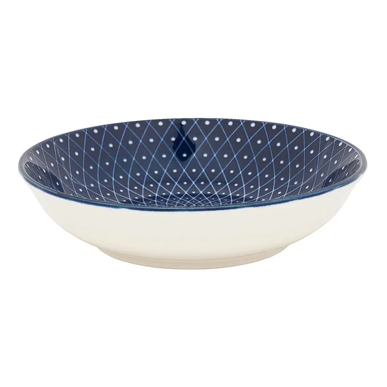 Schaaltje blue print - diamonds - ⌀14 cm