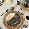 Schaaltje cortado groot - beige/zwart - ø15x6 cm