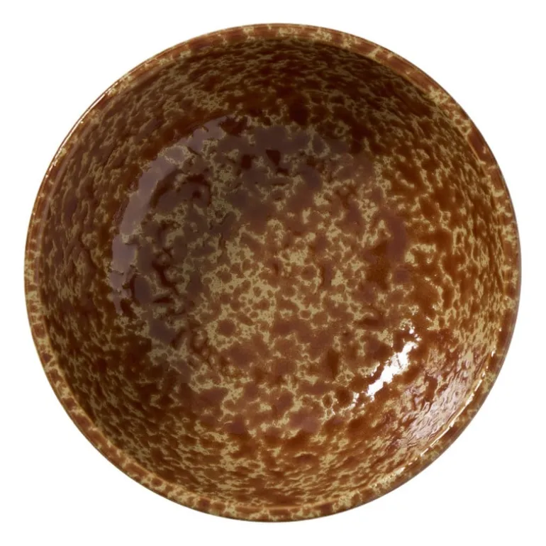 Schaaltje gevlekt groot - bruin - ø15.4x6.1 cm