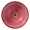 Schaaltje groot Bibi - roze/rood - ø15.5x7 cm
