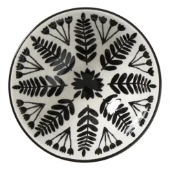 Schaaltje klein Bente - beige/zwart - ø9x4.6 cm