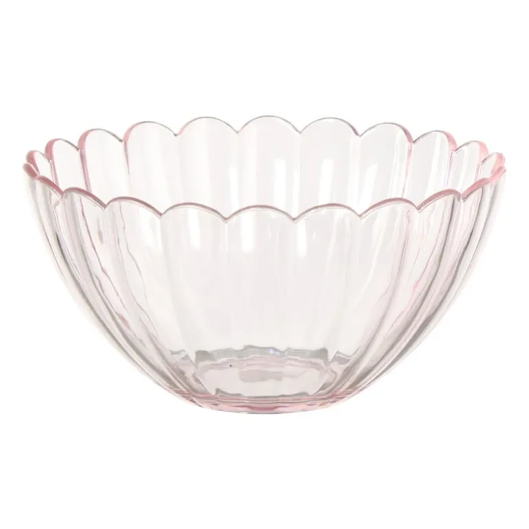 Schaaltje klein geschulpt - roze - ø11.5x5.6 cm