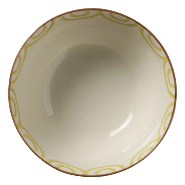 Schaaltje luna groot - beige/roze/geel - ø13.8x6.5 cm