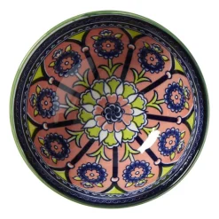 Schaaltje middel Bella - blauw/roze - ø12x5.8 cm