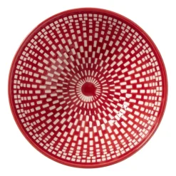 Schaaltje middel Bibi - roze/rood - ø12x5.8 cm