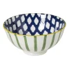 Schaaltje middel Bowie - groen/blauw - ø12x5.8 cm