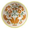 Schaaltje middel Britt - oranje/bruin - ø12x5.8 cm