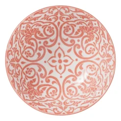 Schaaltje Nora - groen/roze - ø12.3x5.8 cm