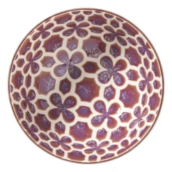 Schaaltje Nore middel - paars/geel - ø12.3x5.8 cm