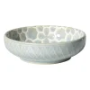 Schaaltje Nori rond - lichtblauw/wit - ø12x3.5 cm
