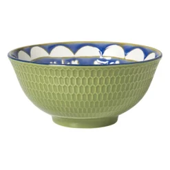Schaaltje Rene groot - groen/blauw - ø15.8x7.3 cm