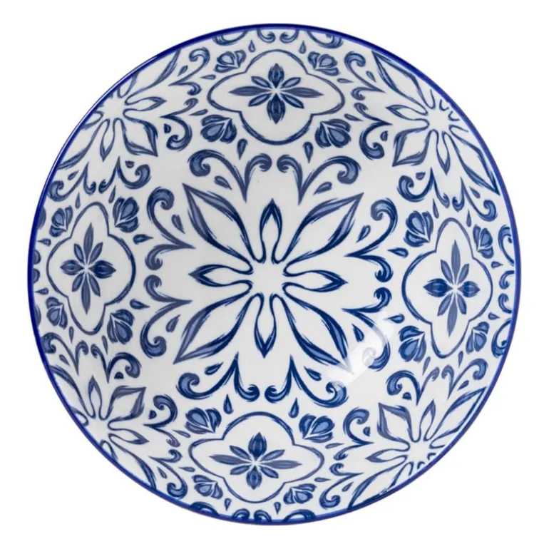 Schaaltje Sen - blauw/geel - ø15.8x7.3 cm