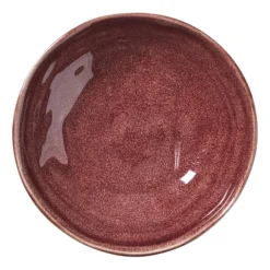 Schaal Toscane - bordeauxrood - ø11.8x2.5 cm